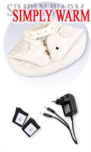 Thermo Cape inklusive Ladegerät und zwei Akkus